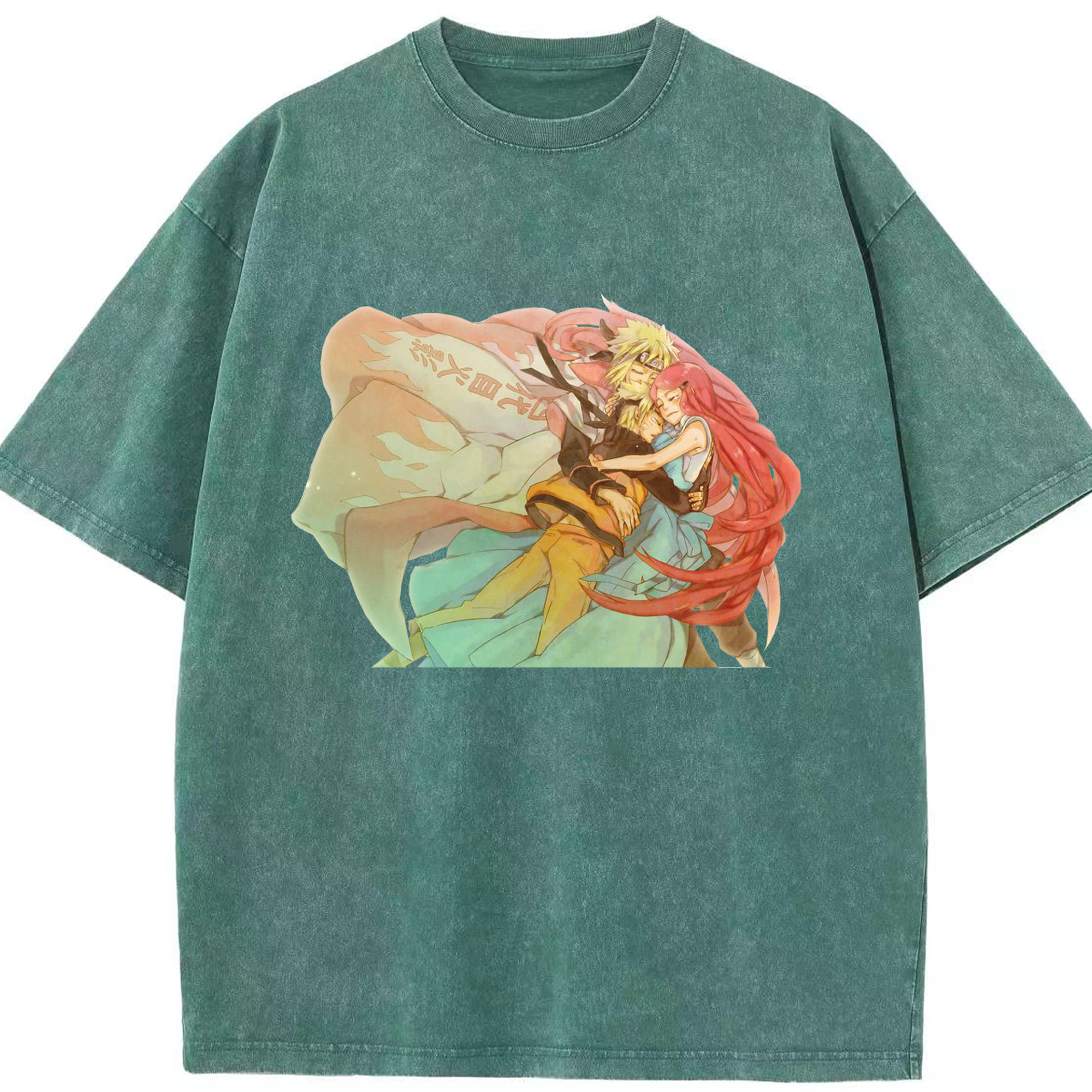 （画像用） NARUTO -ナルト- うずまき ナルト Uzumaki Naruto 綿100% ヴィンテージ風 半袖Tシャツ（フロントプリント）